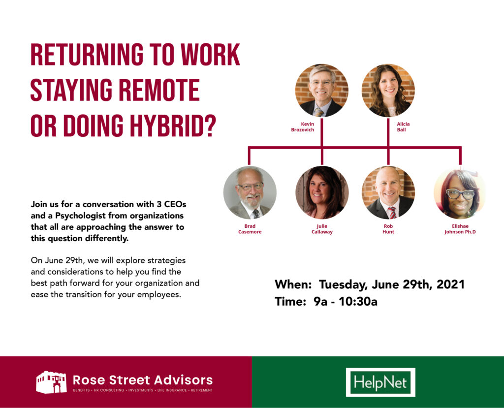 Returning to Work, Hybrid, Remote